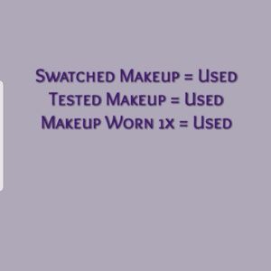 New, NWT Makeup vs Used Makeup